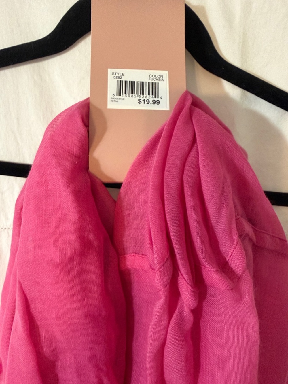 Pink Floral Loop Scarf - Picture 3 of 3